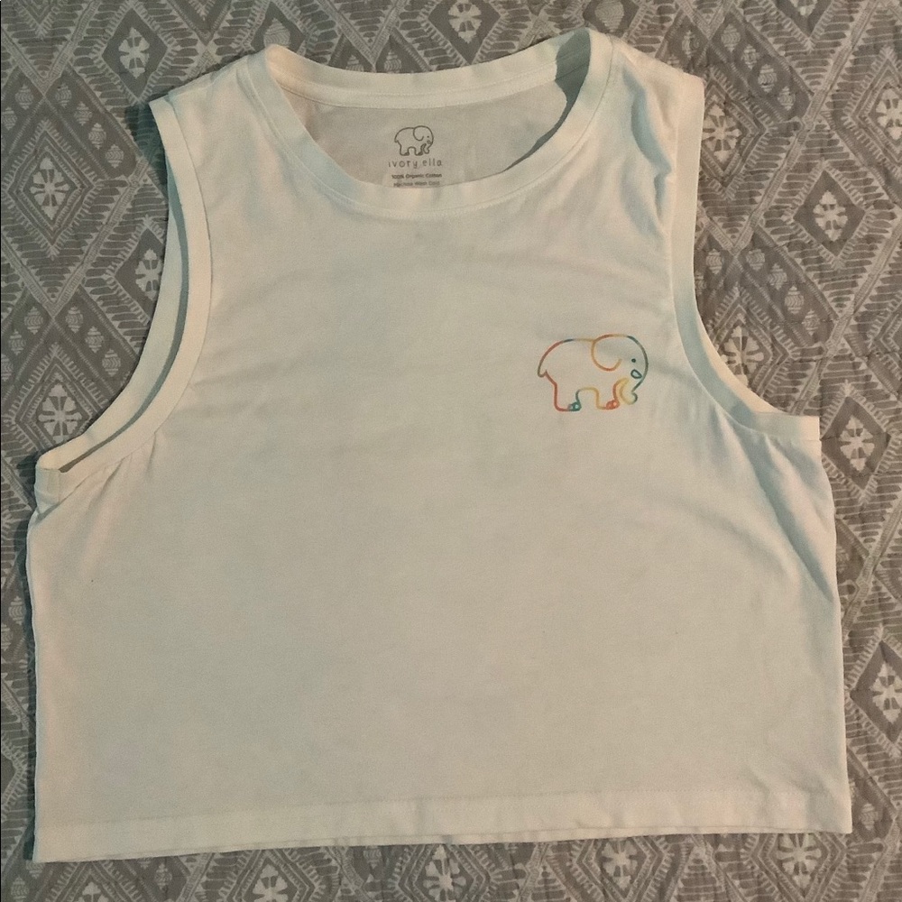 IVORY ELLA crop top